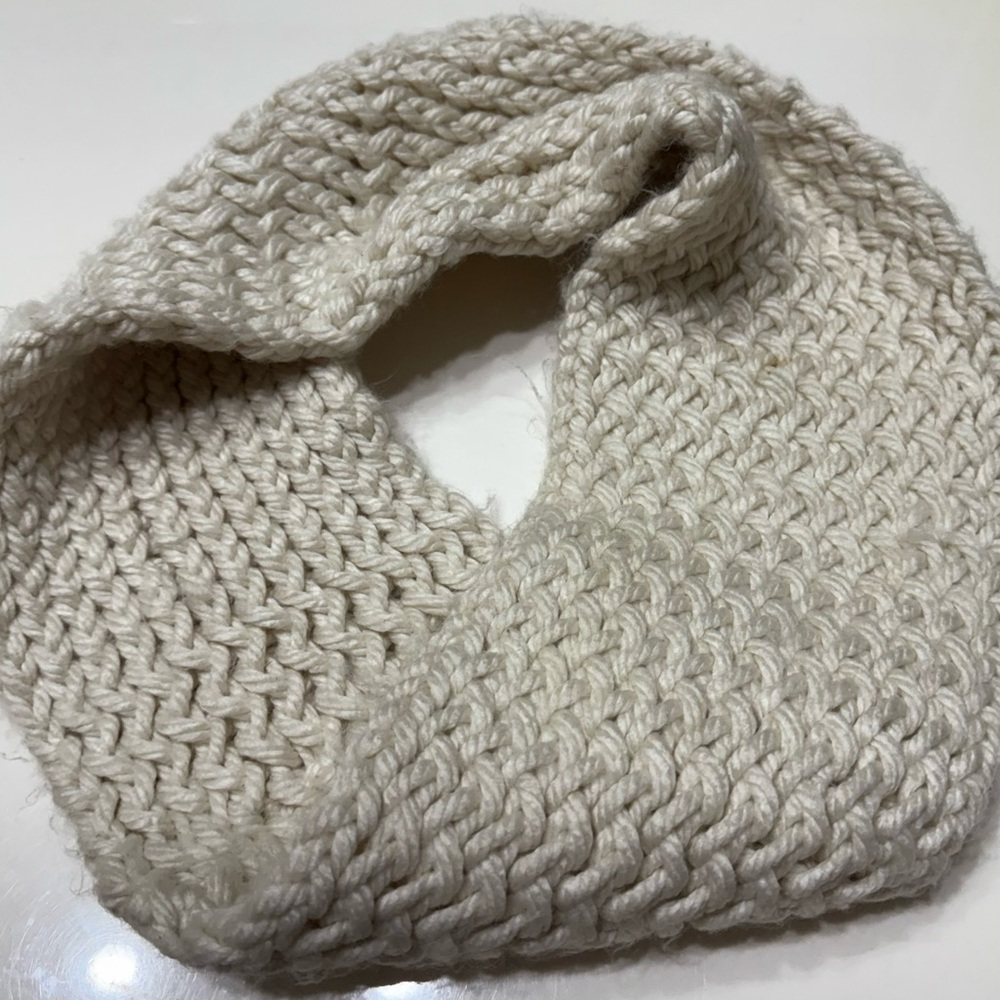 Cozy Cream Knit Infinity Scarf